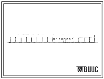 Фасады Типовой проект 803-9-72.86 Стригальный пункт для овец на 72 машинки (с навесом, покрытие из асбестоцементных листов)