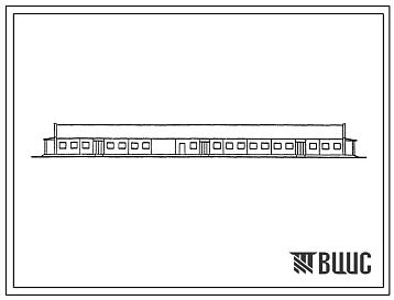 Фасады Типовой проект 803-3-27.83 Овчарня для ягнения на 500 маток (в рамных конструкциях высокой заводской готовности).