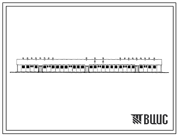 Фасады Типовой проект 803-115 (п.п.) Овчарня на 1000 овцематок с весенним ягнением