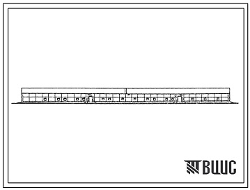 Фасады Типовой проект 805-3-48.84 Птичник на 40 тыс.бройлеров с выращиванием на сетчатых полах (стены из асбестоцементных панелей).