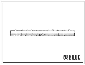 Фасады Типовой проект 805-199 Птичник клеточного содержания на 30 тыс. кур-несушек. Стены из керамзитобетонных панелей.