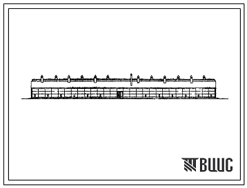 Фасады Типовой проект 805-280 Птичник на 24000 молодняка кур для племзавода яичного направления в клеточных батареях КБУ-3.