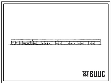 Фасады Типовой проект 805-2-67.86 Птичник на 1950 гусынь и гусаков родительского стада. Стены из асбестоцементных панелей