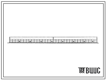 Фасады Типовой проект 805-2-52.85 Птичник на 16 000 голов родительского стада кур в клеточных батареях КБР-2 (стены из асбестоцементных панелей).