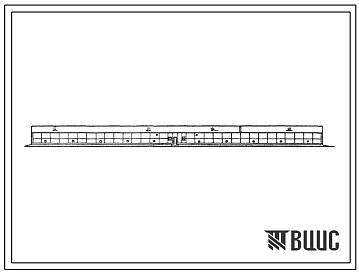 Фасады Типовой проект 805-2-46.84 Птичник на 2690 голов петухов в клеточных батареях КБР-2.