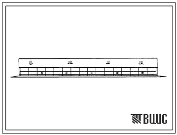 Фасады Типовой проект 805-2-43.84 Птичник на 2560 голов селекционного стада кур в клеточных батареях БКС-2.