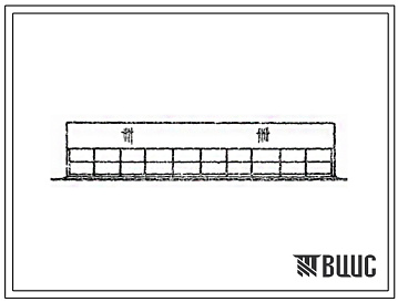 Фасады Типовой проект 805-2-30.83 Птичник на 240 голов родительского стада индюков (стены из асбестоцементных панелей).