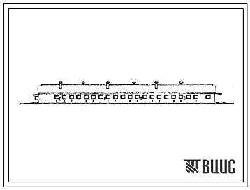 Фасады Типовой проект 805-59 Птичник для молодняка кур карантина от 1 до 150  дневного возраста на 5000 голов. Для строительства в районах с расчетной наружной температурой -10?С. (Для 3 проектно-строительной зоны).