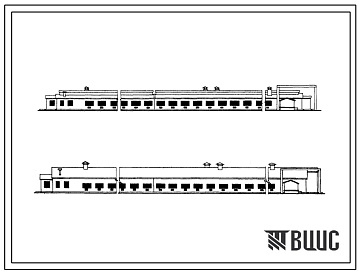 Фасады Типовой проект 805-89 Акклиматизатор на 10 тыс. молодняка кур с содержанием на подстилке.