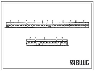 Фасады Типовой проект 804-2-20.84 Конюшня на 100 дойных кобыл (вариант по стоечно-балочной схеме).