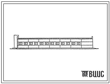 Фасады Типовой проект 807-10-98.87 Производственный корпус районного (межрайонного) отделения ветеринарно-санитарного отряда численностью до 10 человек