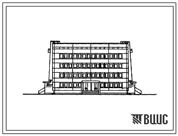 Фасады Типовой проект 807-110 Областная ветеринарная лаборатория со штатом 60 человек.