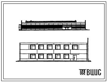 Фасады Типовой проект 816-1-6 Специализированный цех по ремонту тракторных и автобусных прицепов с программой 5000 ремонтов в год