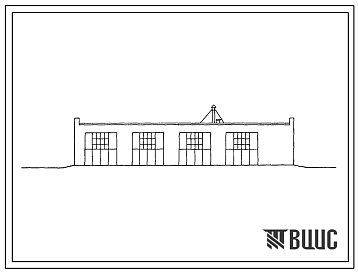Фасады Типовой проект 816-1-4с Мастерская для пункта технического обслуживания машинно-тракторного парка  в отделениях (бригадах) на 30-40 тракторов с теплой стоянкой