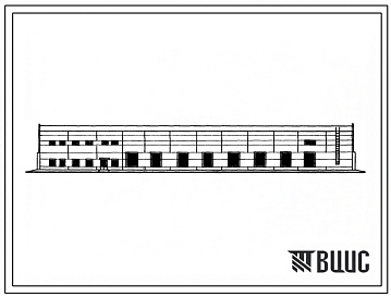 Фасады Типовой проект 816-1-33.83 Главный корпус мастерской на 400 текущих ремонтов энергонасыщенных тракторов и комбайнов