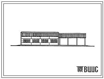 Фасады Типовой проект 816-228 Пункт технического обслуживания площадок откорма молодняка крупного рогатого скота на 5, 10 и 20 тыс. скотомест