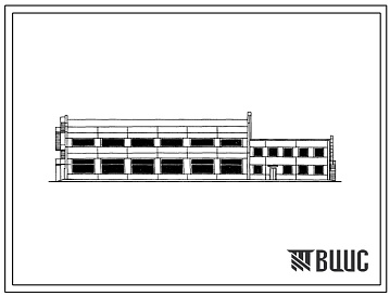 Фасады Типовой проект 816-1-53.84 Производственный корпус станция технического обслуживания на 400 тракторов типа К-701 и Т-150К.