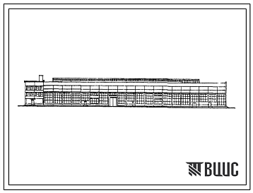 Фасады Типовой проект 816-169 Главный корпус специализированного предприятия по ремонту шасси гусеничных тракторов класса 3,0 т с программой 1000 ремонтов в год
