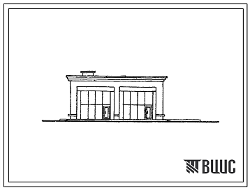 Фасады Типовой проект 816-171 Мастерская для пункта технического обслуживания машинно-тракторного парка в отделениях (бригадах) на 10-20 тракторов