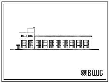 Фасады Типовой проект 816-79 Ремонтная мастерская общего назначения на 300 тракторов и автомобилей в год.