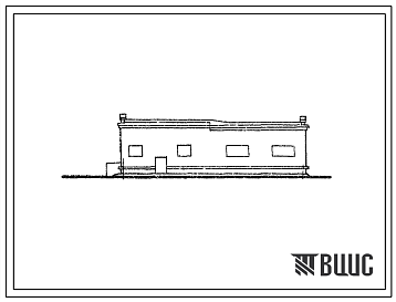Фасады Типовой проект 816-107 Материально-технический склад для хозяйств, имеющих 50 тракторов.