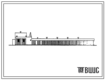 Фасады Типовой проект 816-91 Ремонтная мастерская на 280 условных единиц, сблокированная с гаражом на 30 машин.
