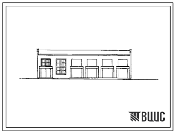 Фасады Типовой проект 816-28 Станция технического обслуживания на 200 грузовых автомобилей при ремонтной мастерской
