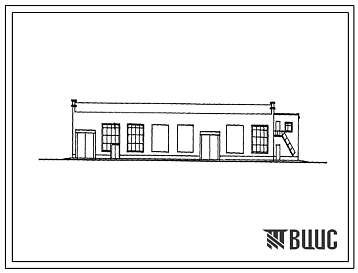 Фасады Типовой проект 816-88/70 Станция технического обслуживания на 200 грузовых автомобилей.