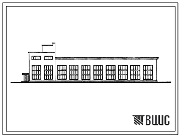 Фасады Типовой проект 816-79 Ремонтная мастерская общего назначения на 300 тракторов и автомобилей в год.
