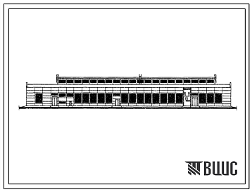 Фасады Типовой проект 816-7/70 Авторемонтный завод на 3000 автомобилей в год типа ГАЗ-53.