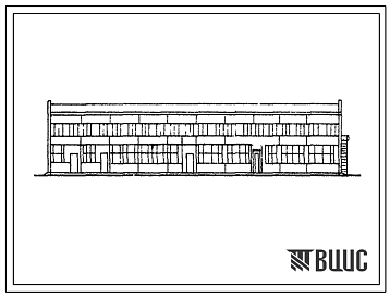 Фасады Типовой проект 816-196 Центральная ремонтная мастерская для хозяйств с парком 75 тракторов. (Вариант в полносборных конструкциях)