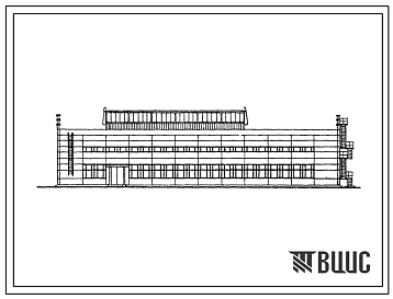 Фасады Типовой проект 816-208 Специализированный цех по ремонту 1000 шасси тракторов Т-150К в год