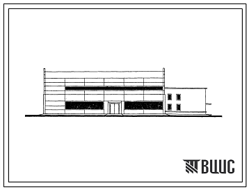 Фасады Типовой проект 816-213 Станция технического обслуживания 200 тракторов К-701 и Т-150К (150 шт. К-701)