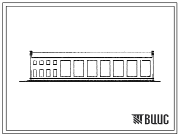 Фасады Типовой проект 816-131 Центральная ремонтная мастерская для хозяйств с парком 150 тракторов.