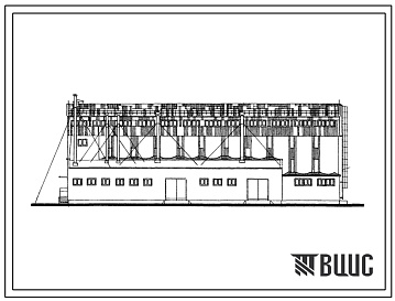 Фасады Типовой проект 813-127 Семенохранилище емкостью 1500 т (с вариантом консервации зерна искусственного охлажденным воздухом)