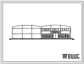 Фасады Типовой проект 813-2-31.13.87 Хранилище семенного картофеля вместимостью 1000 тонн с картофелесортировальным пунктом (для строительства в Белорусской ССР)