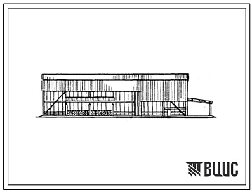 Фасады Типовой проект 813-3-16.87 Фруктохранилище из легких металлических конструкций вместимостью 1000 тонн единовременного хранения