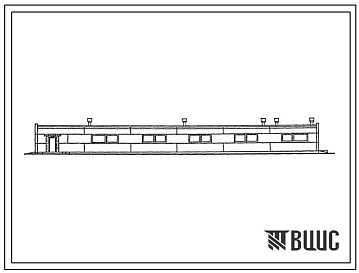 Фасады Типовой проект 807-11-21с.13.86 Санитарный пропускник на 60 человек для животноводческих и птицеводческих предприятий (для Азербайджанской ССР)
