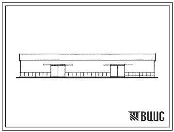 Фасады Типовой проект 817-253.13.86 Сарай для подстилки вместимостью 2500 м3 (для строительства в Литовской ССР)