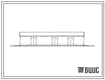 Фасады Типовой проект 817-96 Навес для торфяной подстилки емкостью 400 т