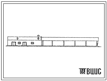 Фасады Типовой проект 807-20-23 Пункт искусственного осеменения овец с навесом на 250 баранов (стены кирпичные).