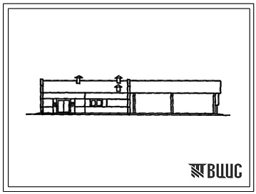 Фасады Типовой проект 807-20-18 Пункт искусственного осеменения овец с навесом на 100 баранов (стены панельные).