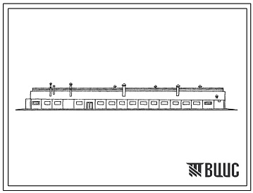 Фасады Типовой проект 807-10-43с Здание карантина на 250 телят.