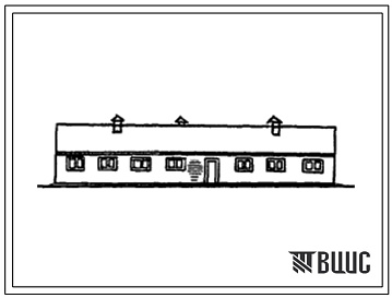 Фасады Типовой проект 807-10-41 Изолятор для овец на 100 мест (стены кирпичные).