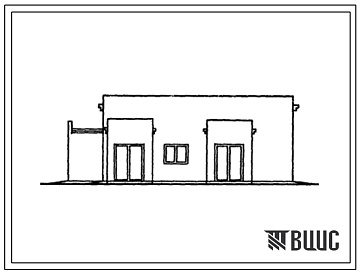 Фасады Типовой проект 807-13-2 Убойно-санитарный пункт для КРС (вариант — стены кирпичные).