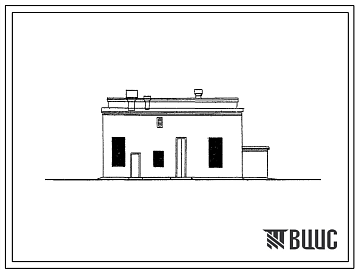 Фасады Типовой проект 807-77 Убойно-санитарный пункт для крупного рогатого скота, свиней и овец.