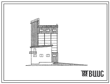 Фасады Типовой проект 813-31/72 Склад рассыпных и гранулированных кормов на 240 т