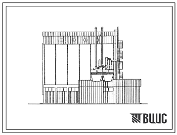 Фасады Типовой проект 813-33 Склад рассыпных и гранулированных кормов на 480 тонн