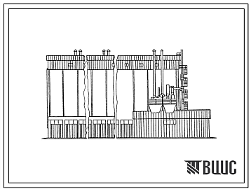 Фасады Типовой проект 813-34 Склад рассыпных и гранулированных кормов на 960 тонн