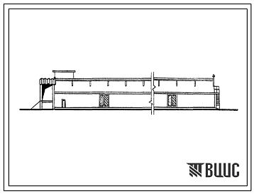 Фасады Типовой проект 813-147 Хранилище для продовольственно-фуражной кукурузы в початках емкостью 2000 т.